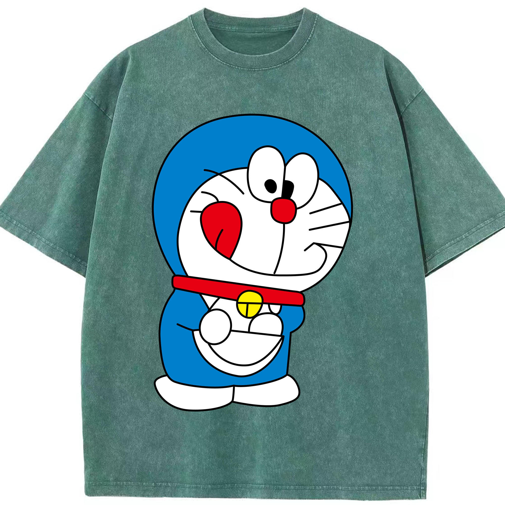 （画像用） ドラえもん Doraemon 綿100% ヴィンテージ風 半袖Tシャツ（フロントプリント）